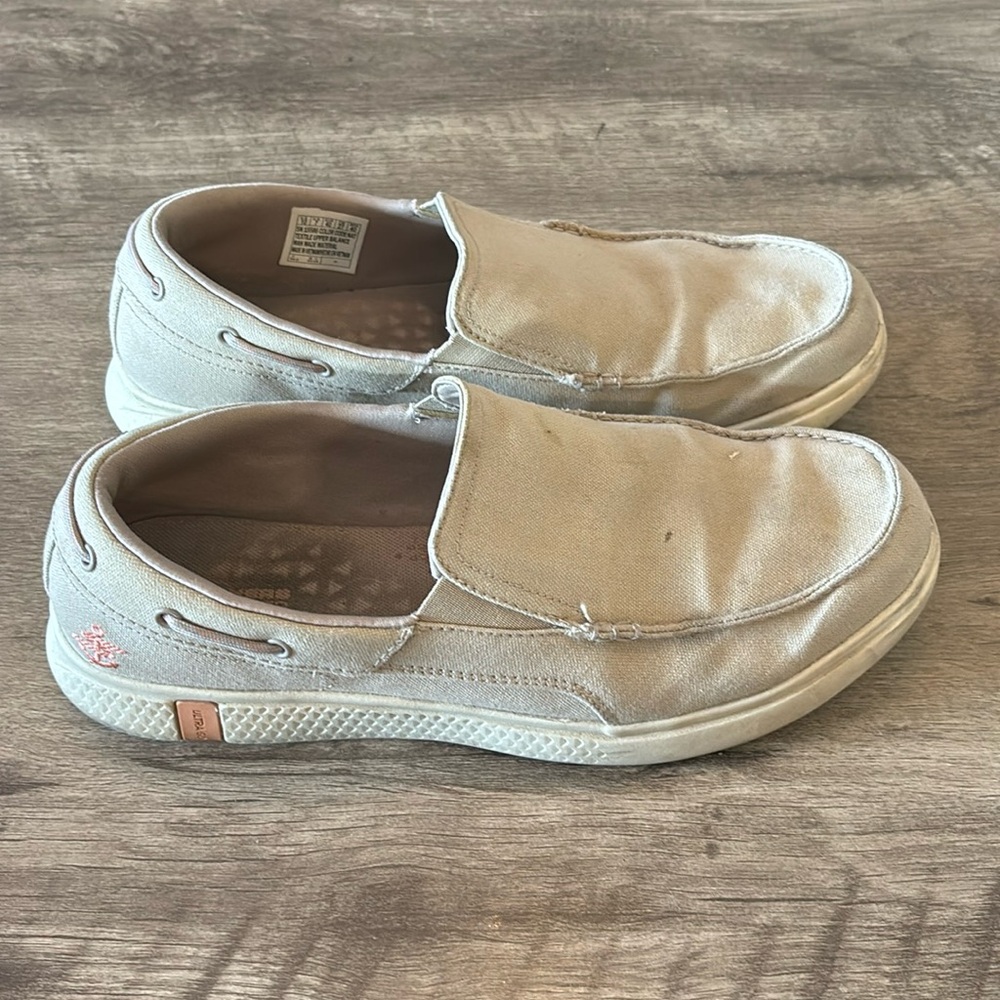 Skechers Goga mat slip on boat style shoes size 10